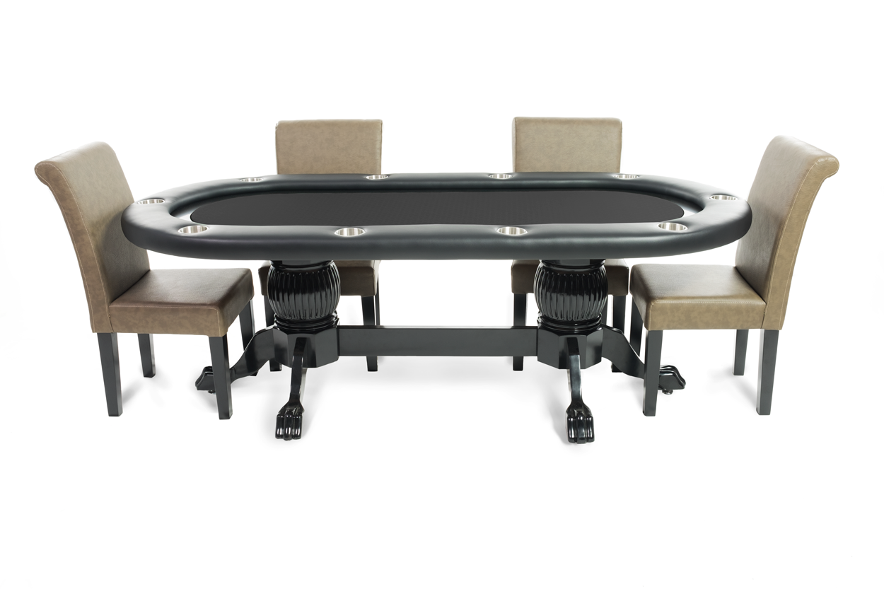 Wood Poker Tables With Wooden Legs, The Elite & More